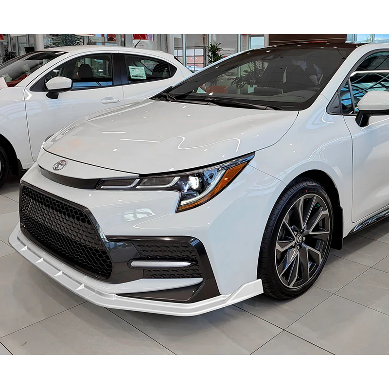 For 2020-2025 Toyota Corolla XSE SE Painted White Front Bumper Body Splitter Spoiler Lip 3PCS - Image 5