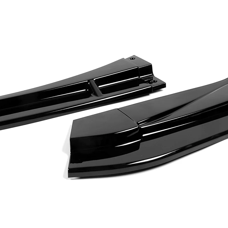 For 2020-2025 Toyota Corolla XSE SE Painted Black Front Bumper Body Splitter Spoiler Lip 3PCS - Image 2