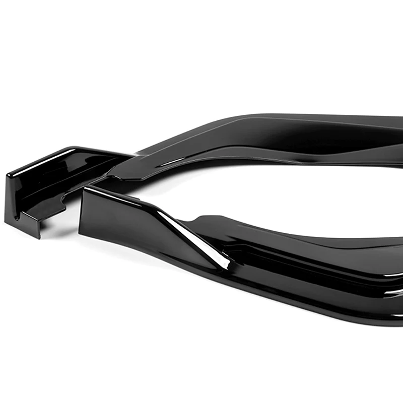 For 2020-2025 Toyota Corolla XSE SE Painted Black Front Bumper Body Splitter Spoiler Lip 3PCS - Image 4