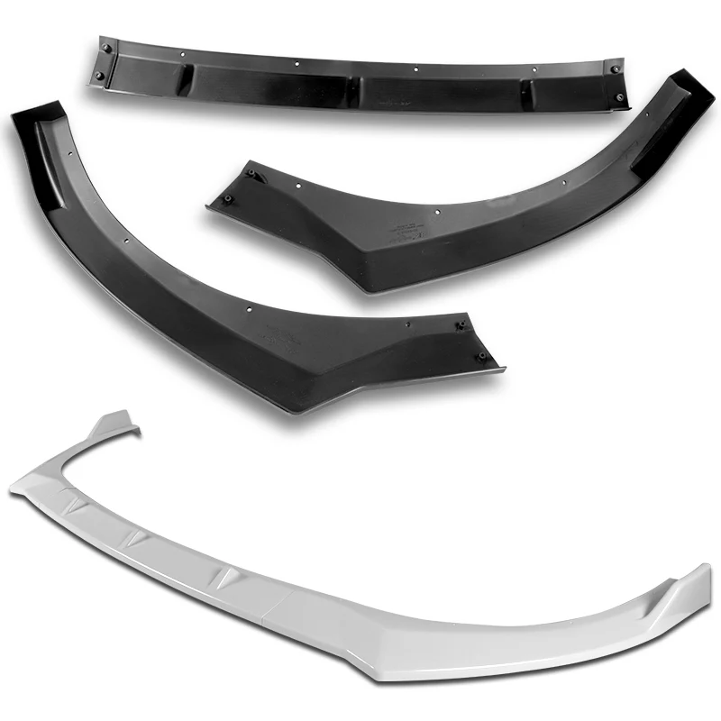 For 2021-2023 Hyundai Elantra Painted White Front Bumper Body Splitter Spoiler Lip 3PCS - Image 3