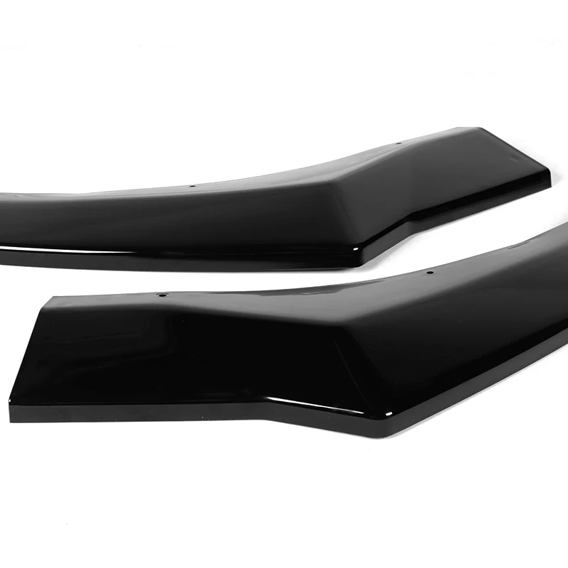 For 2021-2023 Hyundai Elantra Painted Black Front Bumper Body Splitter Spoiler Lip 3PCS - Image 2
