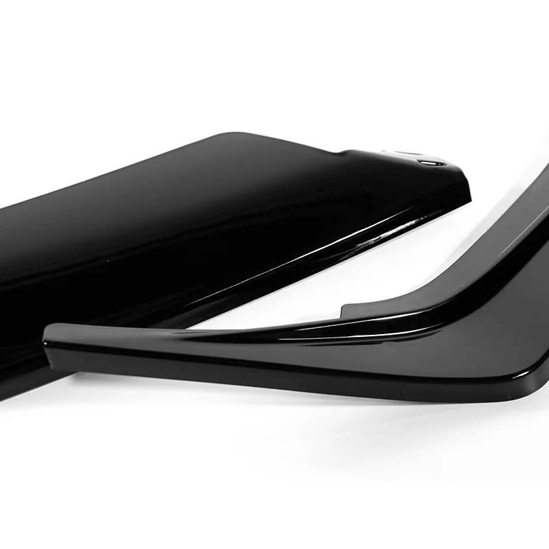 For 2021-2023 Hyundai Elantra N-Line Painted Black Front Bumper Body Splitter Spoiler Lip 3PCS - Image 2