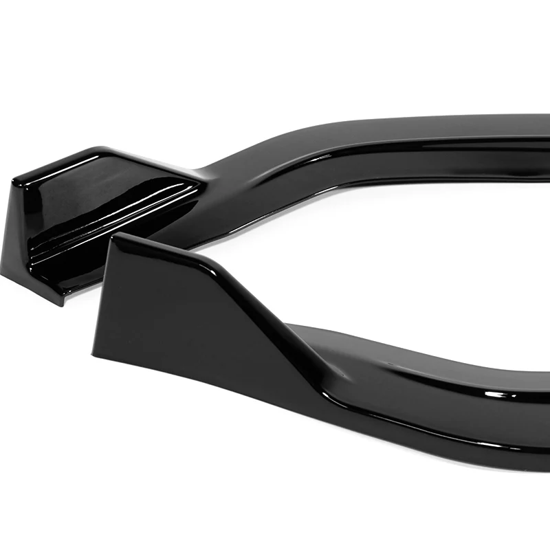 For 2021-2023 Hyundai Elantra N-Line Painted Black Front Bumper Body Splitter Spoiler Lip 3PCS - Image 3