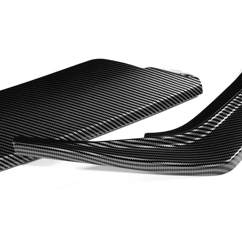 For 2021-2023 Hyundai Elantra N-Line Carbon Look Front Bumper Body Splitter Spoiler Lip 3PCS - Image 2
