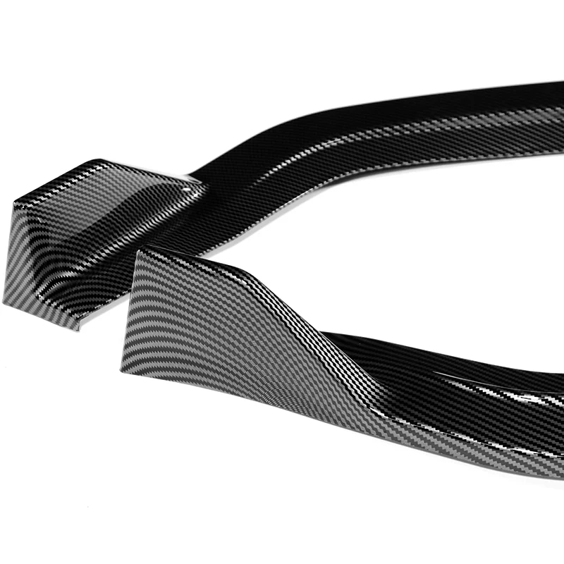 For 2021-2023 Hyundai Elantra N-Line Carbon Look Front Bumper Body Splitter Spoiler Lip 3PCS - Image 3