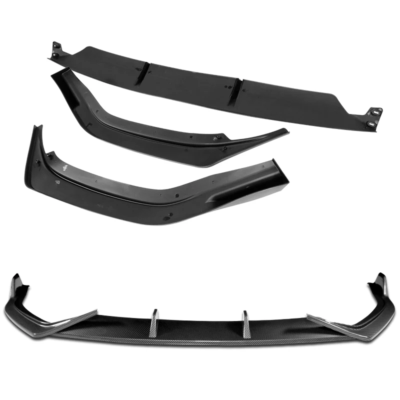 For 2021-2023 Hyundai Elantra N-Line Carbon Look Front Bumper Body Splitter Spoiler Lip 3PCS - Image 4
