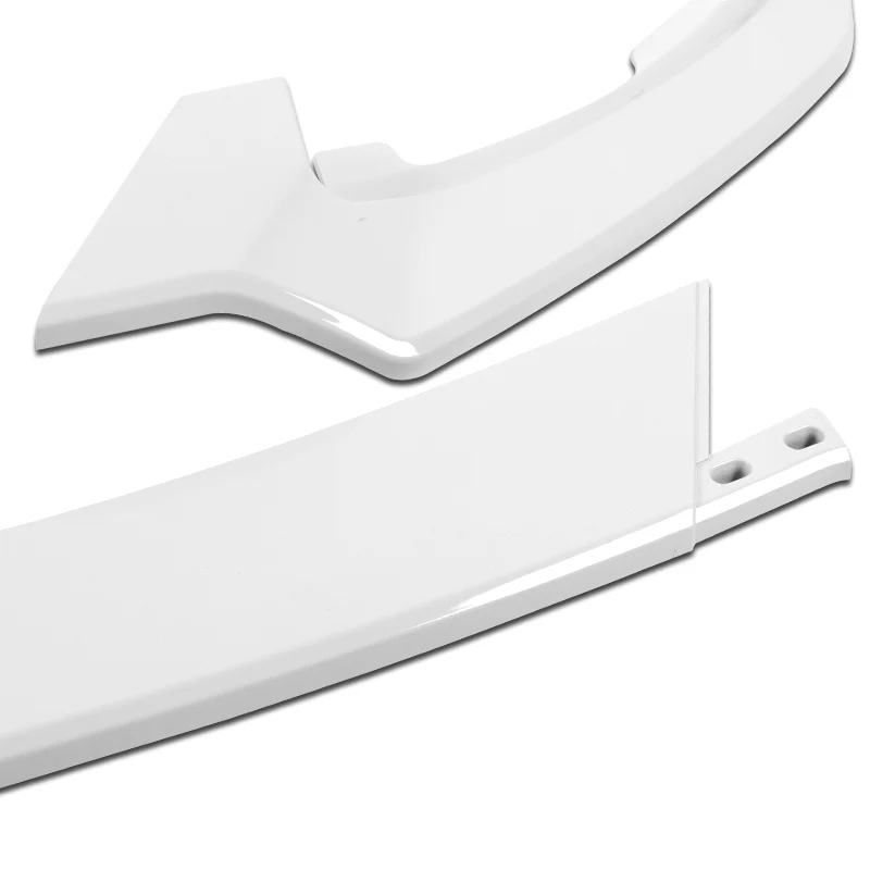 For 2021-2025 Tesla Model S Painted White Front Bumper Body Splitter Spoiler Lip 3PCS - Image 2