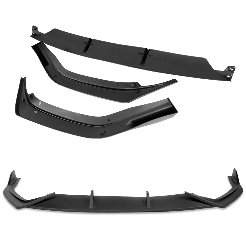 For 2021-2023 Hyundai Elantra N-Line Matte Black Front Bumper Body Splitter Spoiler Lip 3PCS - Image 4