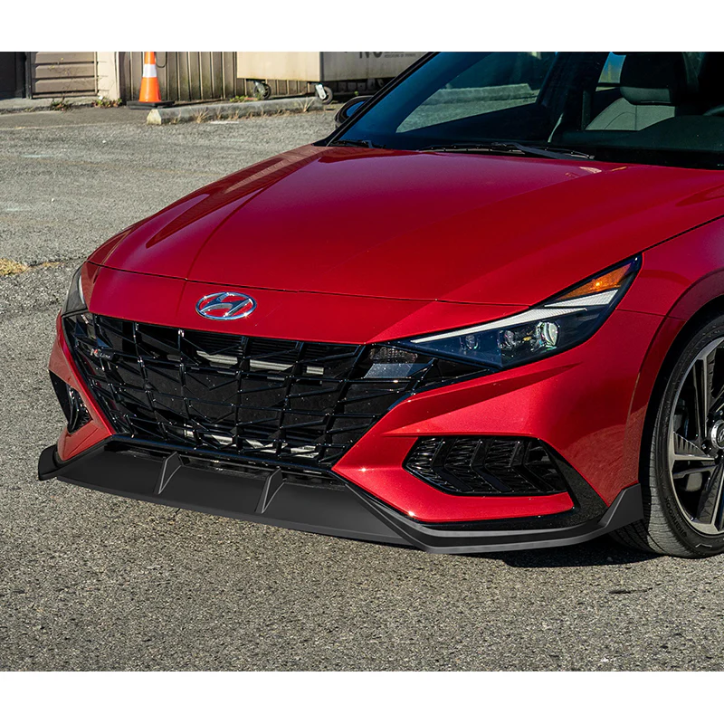 For 2021-2023 Hyundai Elantra N-Line Matte Black Front Bumper Body Splitter Spoiler Lip 3PCS - Image 5