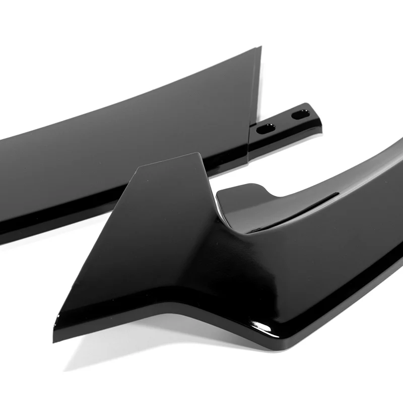 For 2021-2025 Tesla Model S Painted Black Front Bumper Body Splitter Spoiler Lip 3PCS - Image 2