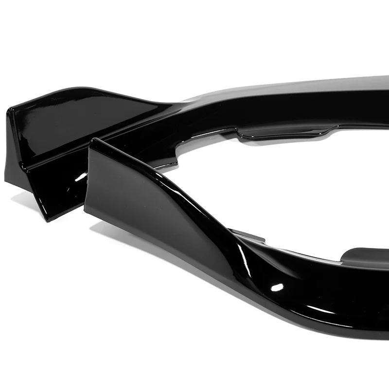 For 2021-2025 Tesla Model S Painted Black Front Bumper Body Splitter Spoiler Lip 3PCS - Image 3
