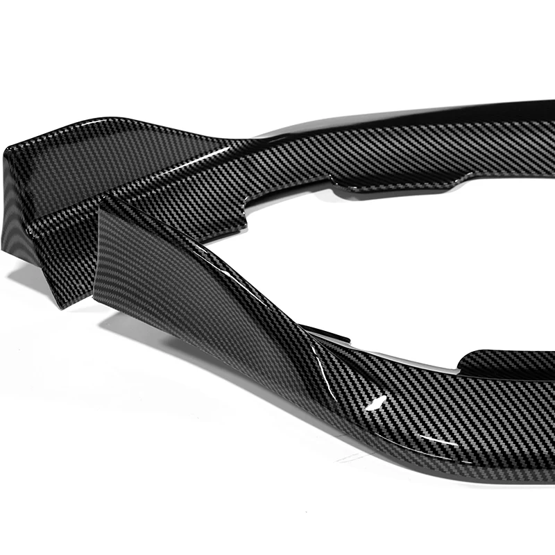 For 2021-2025 Tesla Model S Carbon Look Front Bumper Body Splitter Spoiler Lip 3PCS - Image 3