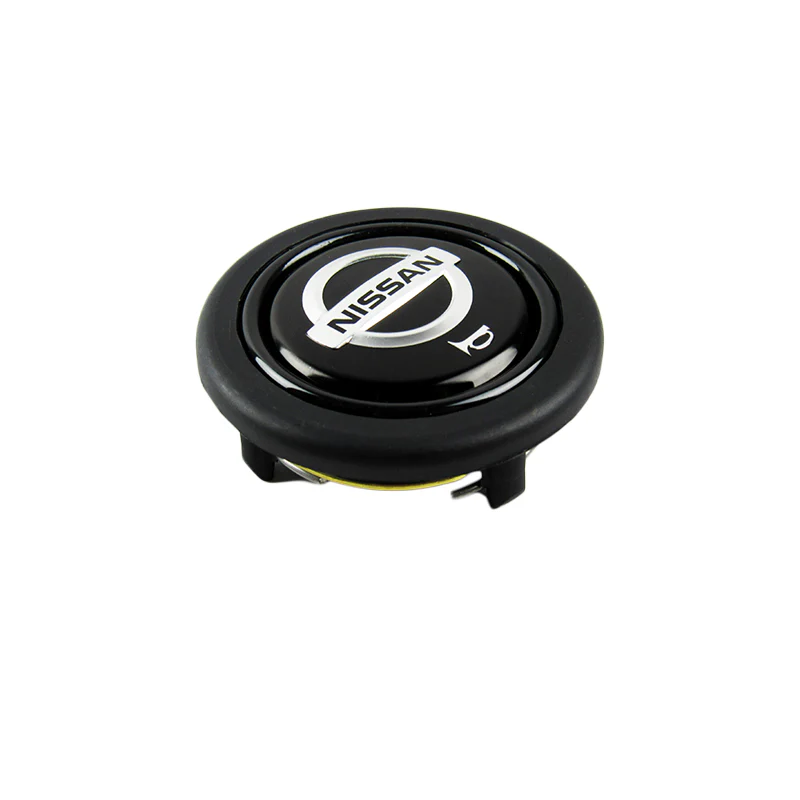 NISMO Nissan Set 15" Diameter Steering Wheel Cover Carbon Fiber Look Leather with LOGO Horn Button - Image 9