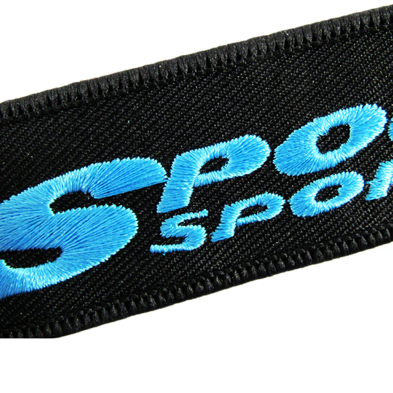 For DOUBLE SIDE EMBROIDERED TAG JDM SPOON SPORTS KEYCHAIN CELL HOLDER KEYRING X2 - Image 3