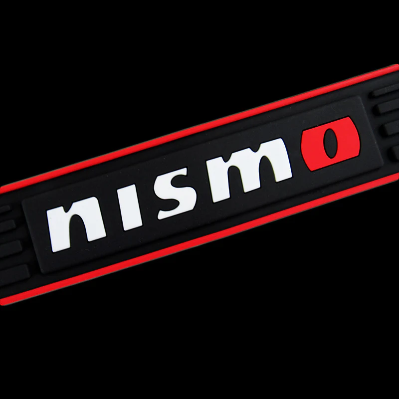 For JDM Nismo Red Trimmed Rubber Car Door Scuff Sill Cover Panel Step Protector 4PCS Set - Image 4