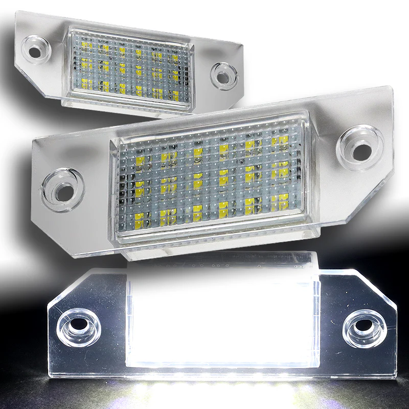 For 2003-2008 Ford Focus C-Max Xenon White 18-SMD LED 6000K License Plate Lights - Image 6