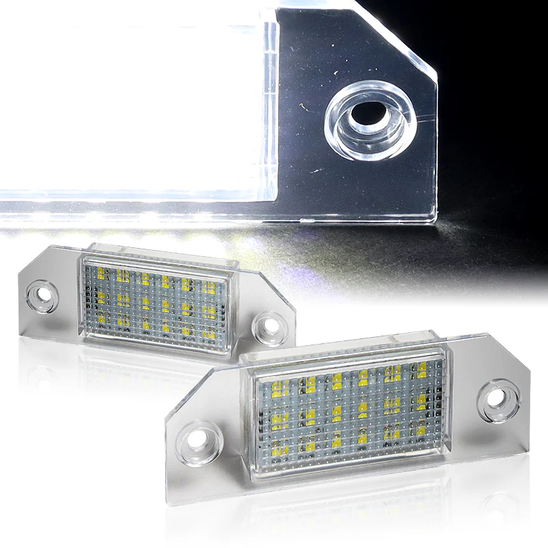 For 2003-2008 Ford Focus C-Max Xenon White 18-SMD LED 6000K License Plate Lights - Image 7