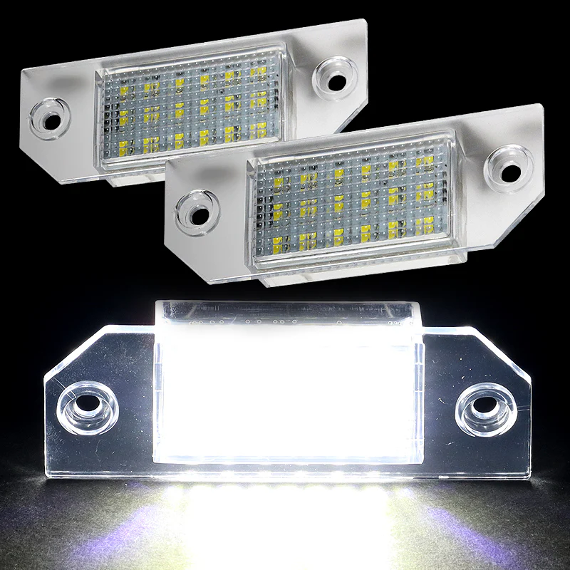 For 2003-2008 Ford Focus C-Max Xenon White 18-SMD LED 6000K License Plate Lights - Image 8