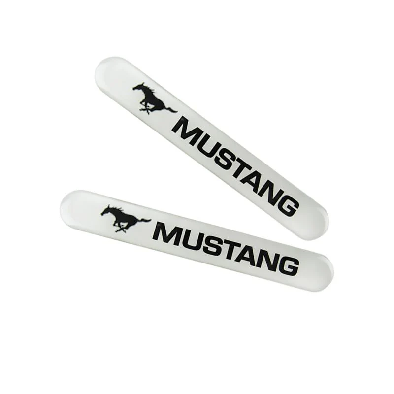 Ford Mustang Set LOGO Emblems with Black Keychain Wheel Tire Valves Air Caps - US SELLER - Image 8