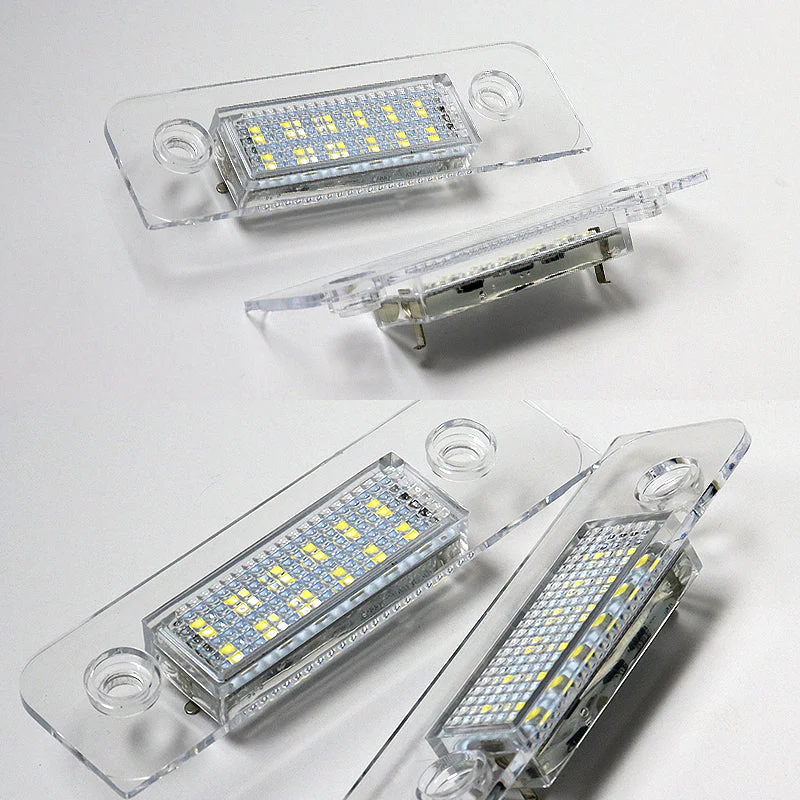 Ford Set For 06-20 Ford Fusion/03-19 Fiesta MK5 Xenon White LED 6000K License Plate Light with Seat Belt Covers - Image 2