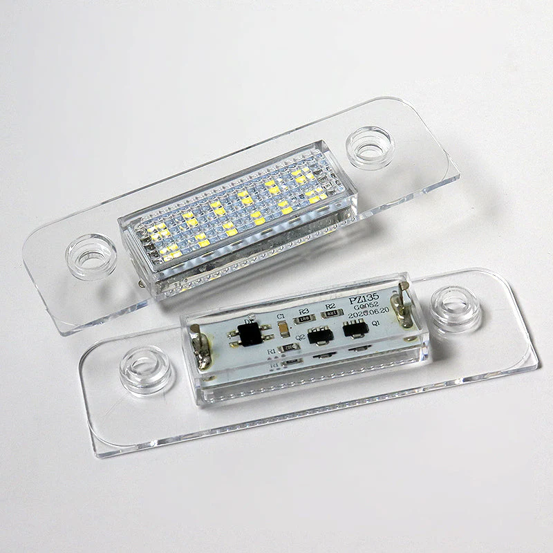 Ford Set For 06-20 Ford Fusion/03-19 Fiesta MK5 Xenon White LED 6000K License Plate Light with Seat Belt Covers - Image 8