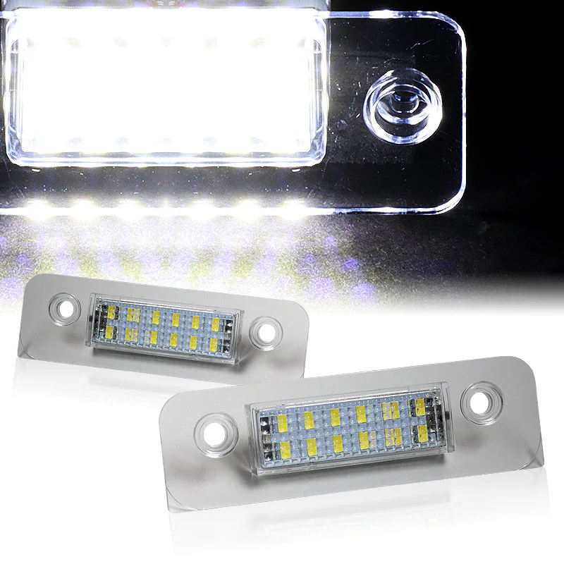 Ford Set For 06-20 Ford Fusion/03-19 Fiesta MK5 Xenon White LED 6000K License Plate Light with Seat Belt Covers - Image 9