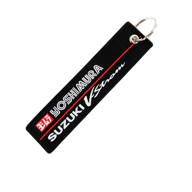 VSTORM YOSHIMURA SUZUKI Keychain Fabric Strap Keyring Motorcycle Key Chain Gift GSXR 2pcs - Image 2
