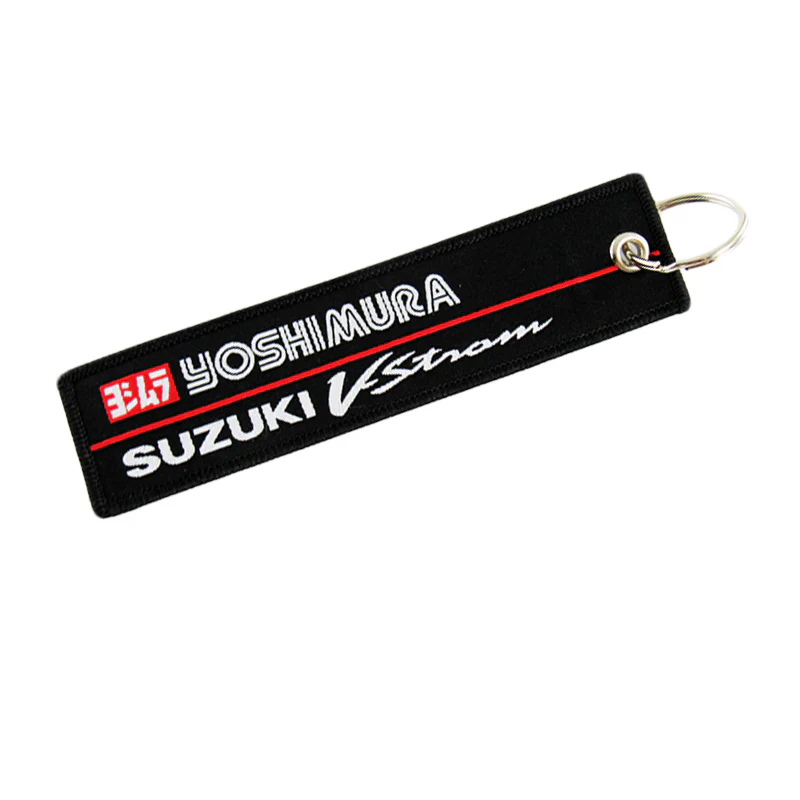VSTORM YOSHIMURA SUZUKI Keychain Fabric Strap Keyring Motorcycle Key Chain Gift GSXR 2pcs - Image 5