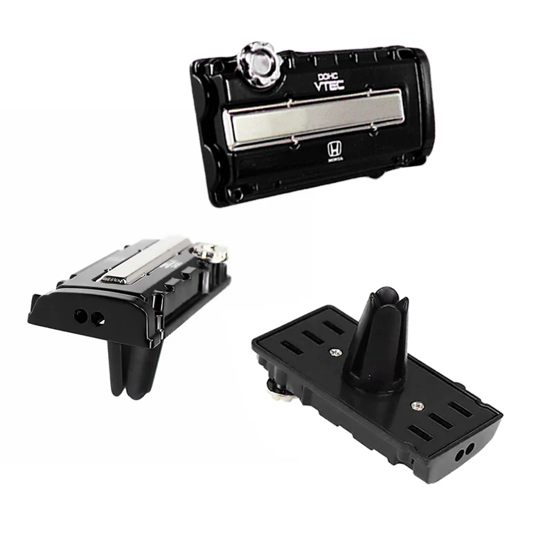 Honda Stainless Steel VTEC Valve Cover Black Car Vent Clip Air Freshener Kit - Ocean Scent - Image 6