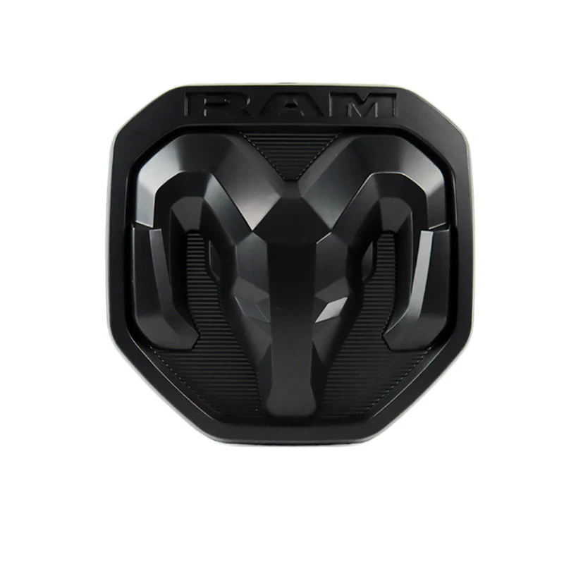 For 2019-2021 DODGE RAM 1500 DT Matte Black Tailgate RAMs Head Emblem NEW - Image 2