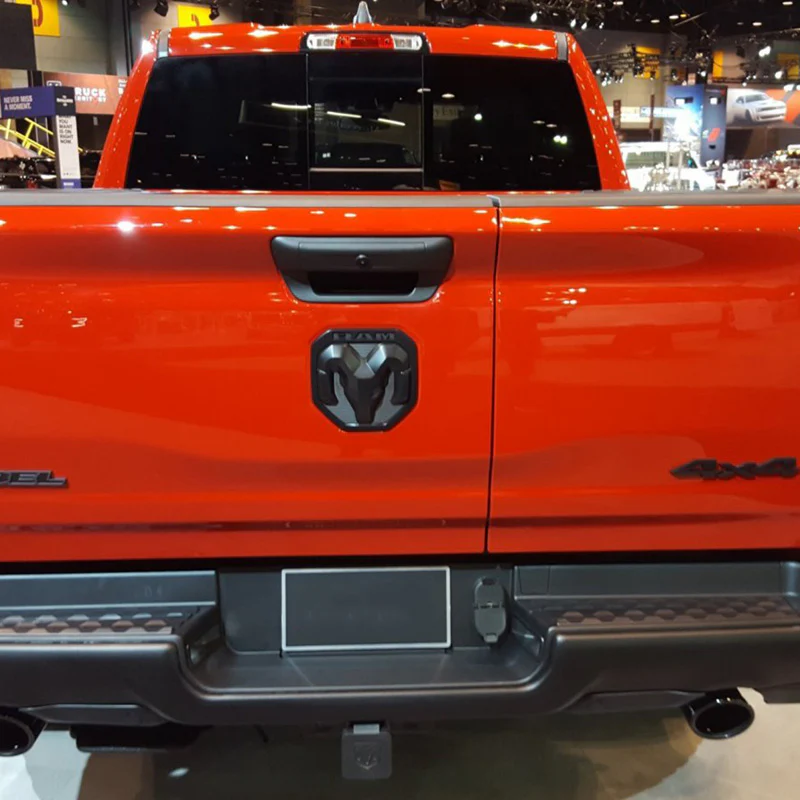 For 2019-2021 DODGE RAM 1500 DT Matte Black Tailgate RAMs Head Emblem NEW - Image 5