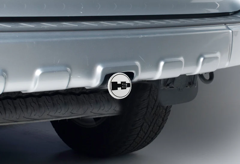 Hummer H3 Logo Stainless Steel Hitch Cover Cap Plug Chrome for 2" Trailer Tow Receiver - Image 3