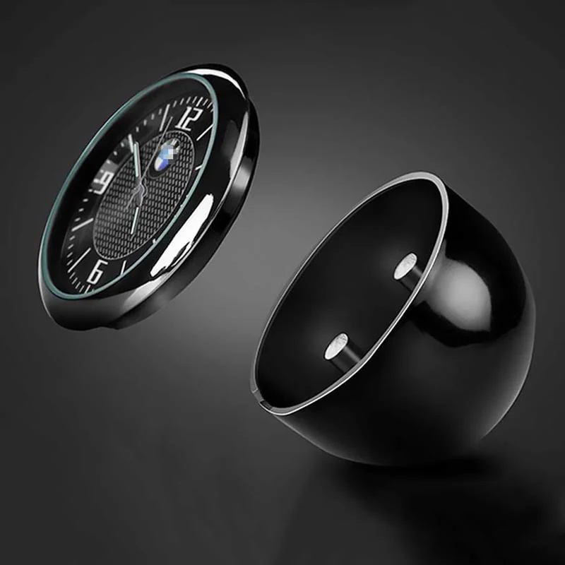 JAGUAR Set of Car 15" Steering Wheel Cover Carbon Fiber Look Leather with Exquisite Clock - Image 5