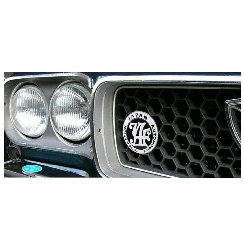 JAF Japan Automobile Federation 40 Year Member JDM Logo Emblem Badge + 2 Alternative Decal Stickers For Toyota Front Grille - Image 8
