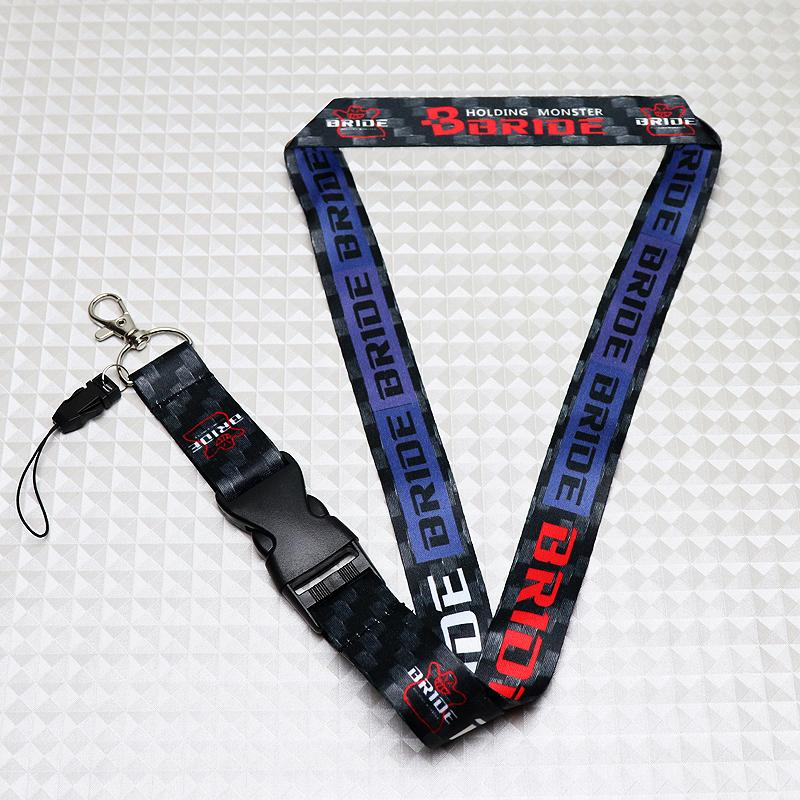 JDM BRIDE Carbon Set Embroidery Seat Belt Cover Shoulder Pads with Bride Keychain - Image 6