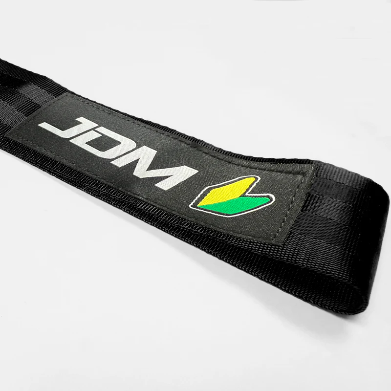 JDM Honda Drift Rally Sports Racing NEO CHROME HIGH STRENGTH Tow Strap for Front / Rear Bumper - Image 4