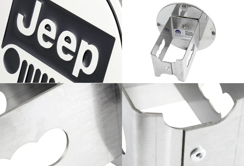 JEEP Polished Stainless Steel Engraved Billet Hitch Cover Cap Plug For 2" Trailer Tow Receiver - Image 2