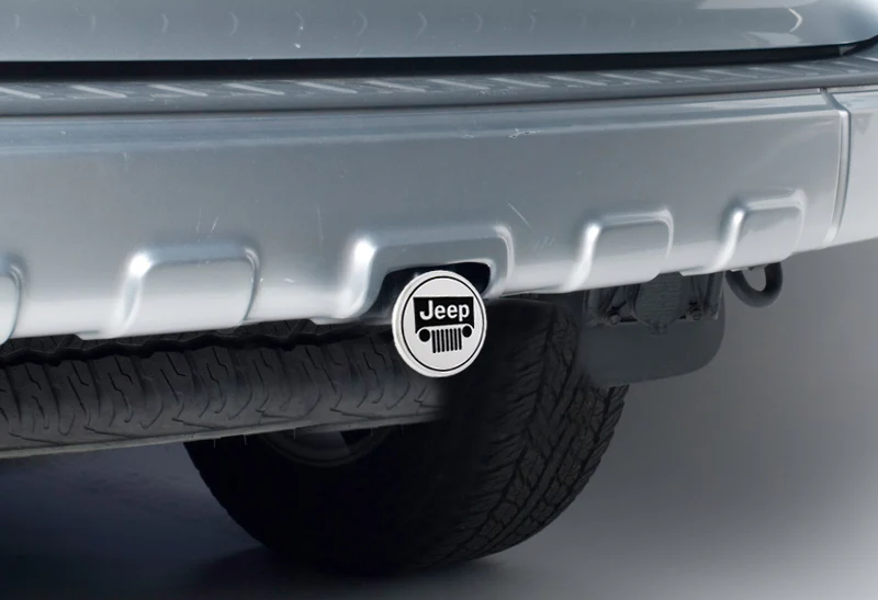 JEEP Polished Stainless Steel Engraved Billet Hitch Cover Cap Plug For 2" Trailer Tow Receiver - Image 3