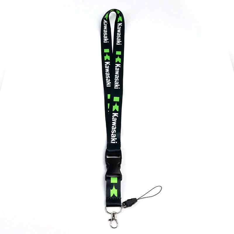 KAWASAKI NINJA Racing Set Biker Lanyard Motorcycle Key chain Black Strap Tag with DOUBLE SIDED Keychain - Image 9
