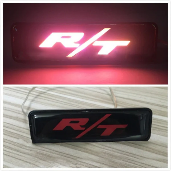 DODGE R/T Logo LED Light Car Front Grille Badge Illuminated Decal Sticker Emblem for Dodge Durango Challenger Charger RAM - Image 2