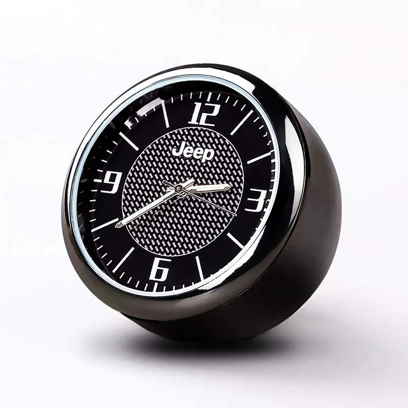 JEEP Set of Car 15" Steering Wheel Cover Quality Leather with Exquisite Clock - Image 11