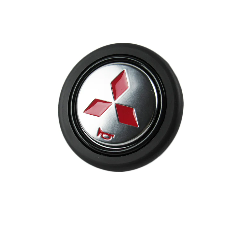MITSUBISHI RALLIART Set Carbon Fiber Style Quality Leather Car Steering Wheel Cover with Badge Red Logo Horn Button - Image 12