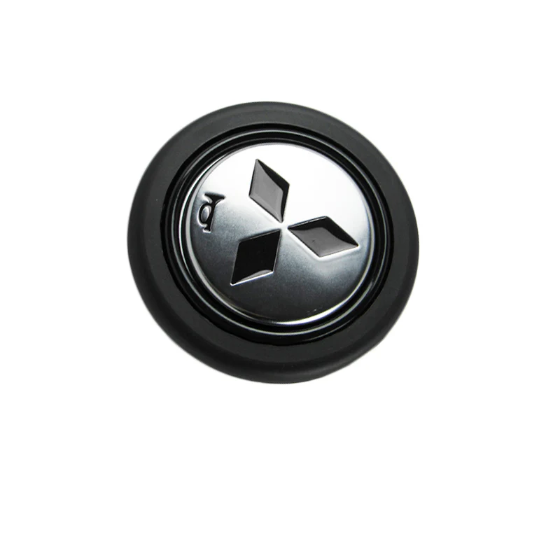 MITSUBISHI RALLIART Set Carbon Fiber Style Quality Leather Car Steering Wheel Cover with Badge Black Logo Horn Button - Image 10