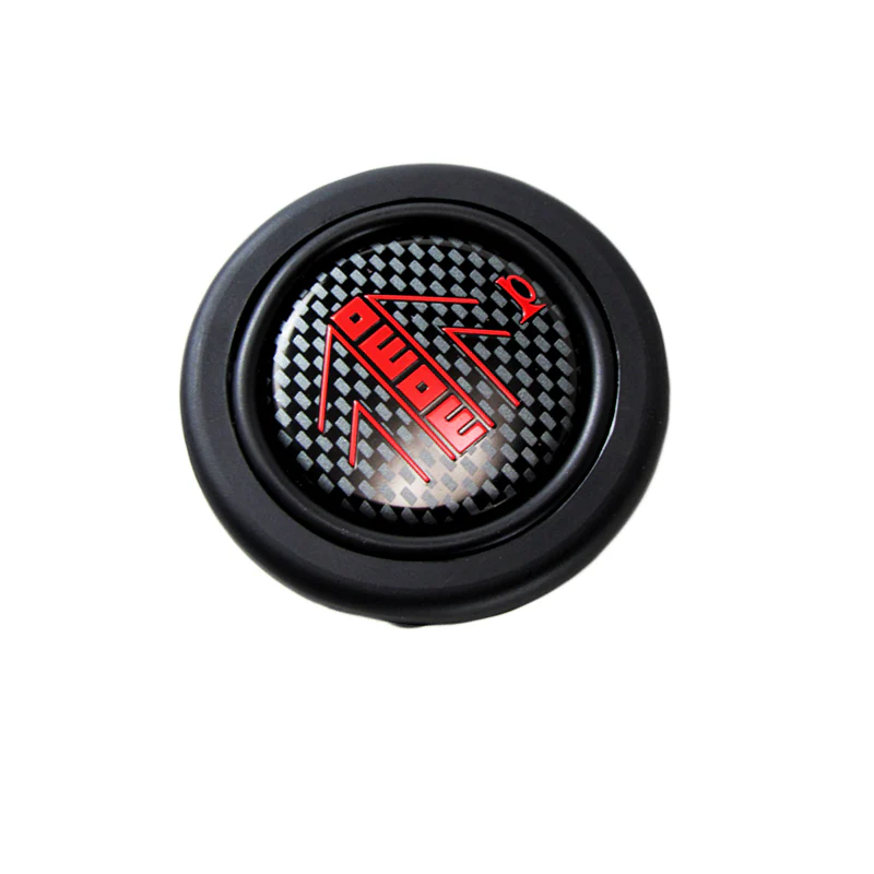 MOMO gloss black/Carbon Steering Wheel Horn Button Sport Competition Tuning 59mm - Image 3