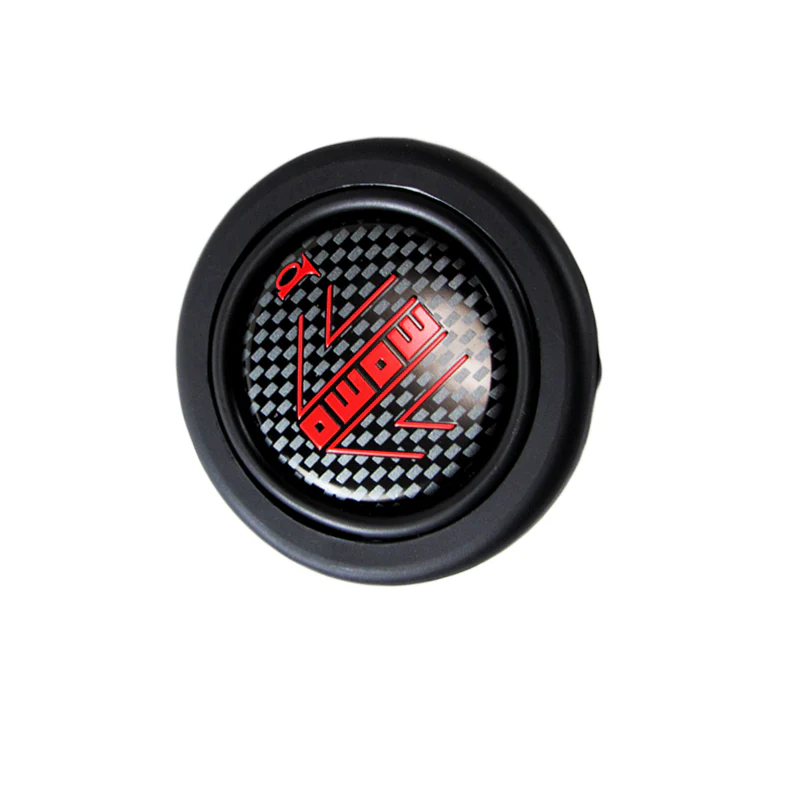 MOMO gloss black/Carbon Steering Wheel Horn Button Sport Competition Tuning 59mm - Image 6