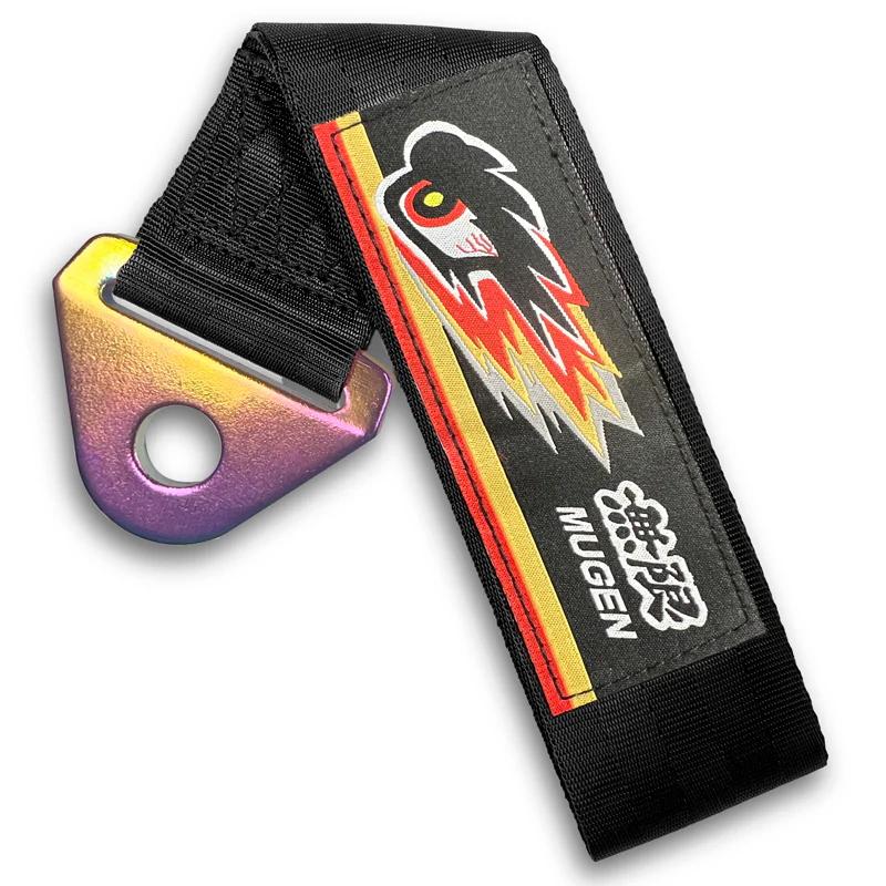 NEO CHROME FOR MUGEN RACING HIGH STRENGTH TOW TOWING STRAP HOOK FOR HONDA BUMPER - Image 8