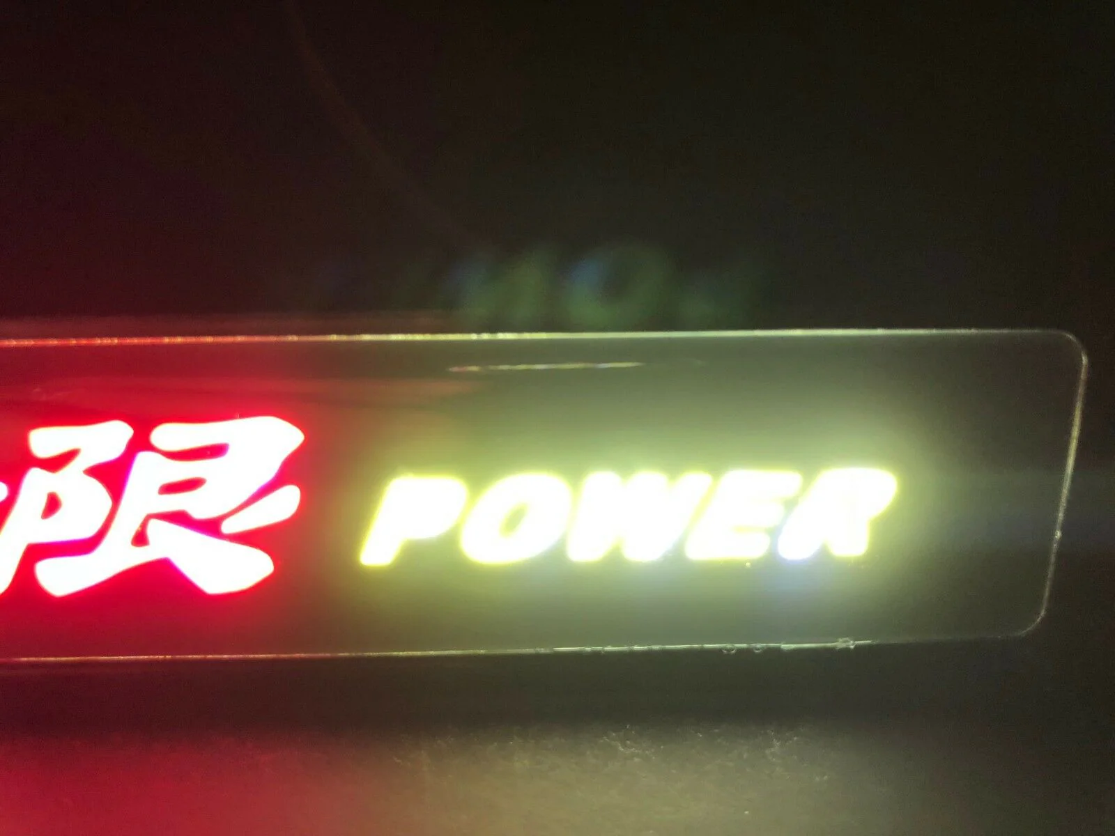 Mugen Set Black & Red 3D Emblem (11CM) with Mugen Power LED Logo Illuminated Badge - Image 9