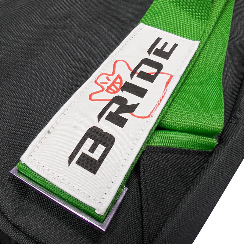 NEW BRIDE RACING BACKPACK GREEN STRAPS GRADATION CROSSBODY SHOULDER BAG W/ RED KEYTAG - Image 3