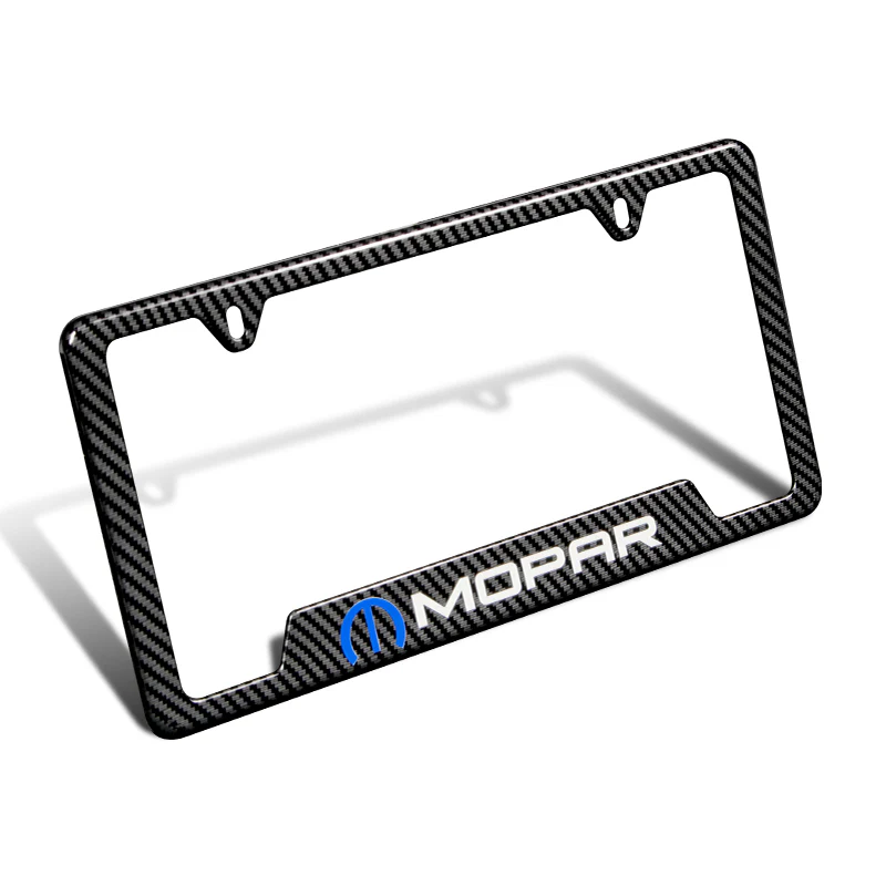 New For MOPAR Carbon Fiber Look License Plate Frame ABS X1 - Image 2