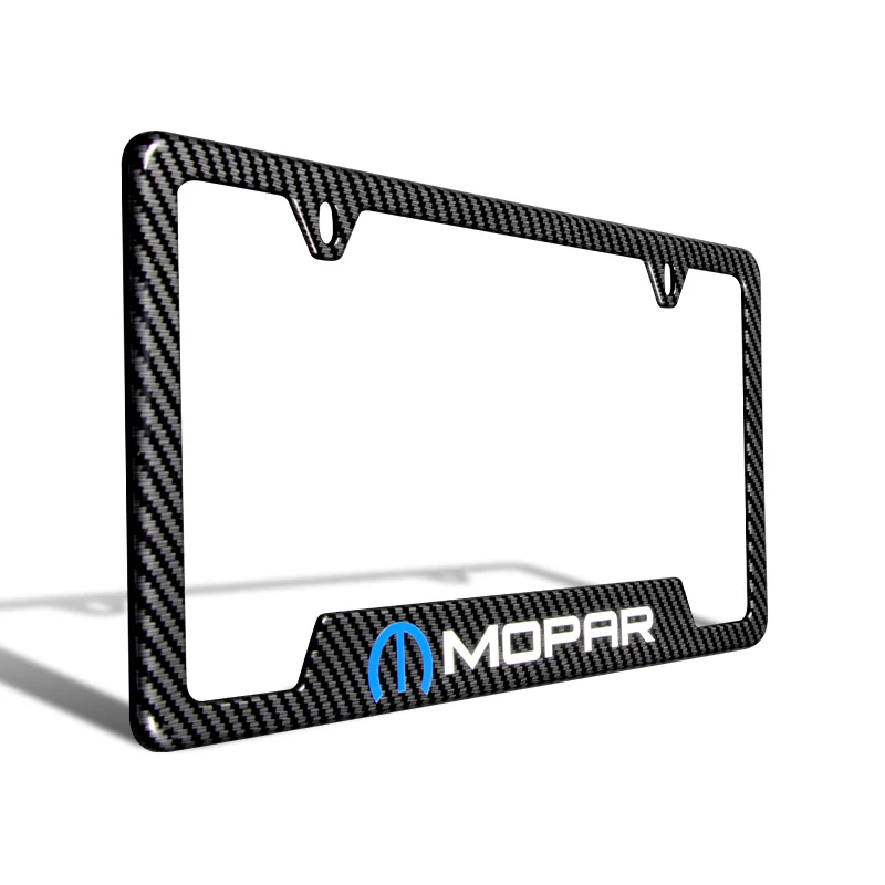 New For MOPAR Carbon Fiber Look License Plate Frame ABS X1 - Image 6